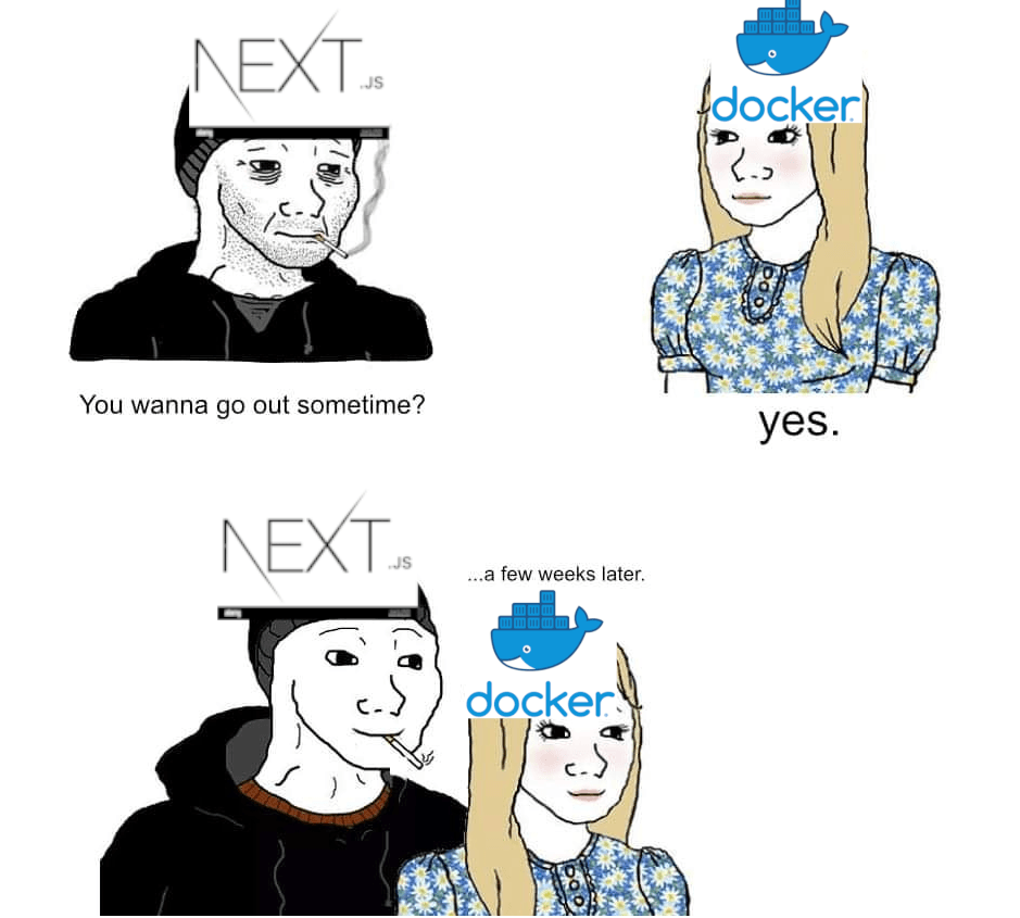 Nextjs and Docker represented by wojacks